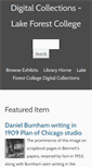 Mobile Screenshot of collections.lakeforest.edu